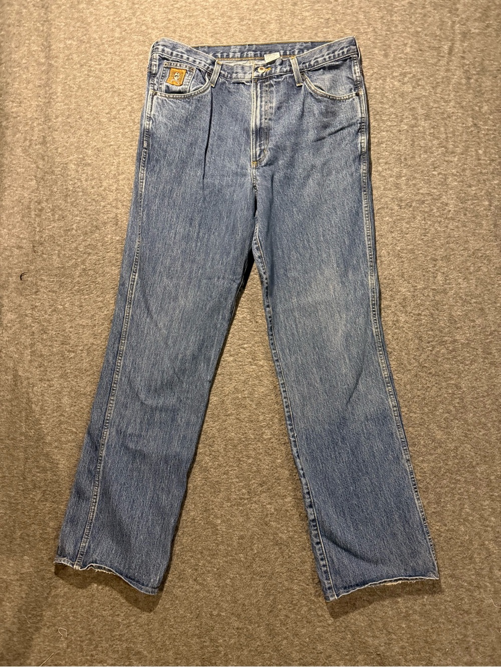 Cinch Jeans Mens tag 38x38 *modified to fit 38x35* Blue Cotton Straight Fit
